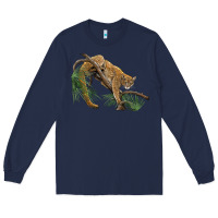 Navy florida panther Long Sleeve Tee - BarkalooDesign