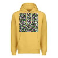 Antique Gold mardi gras leopard  seamless pattern Premium Hoodie - FaDigitalArtStudio