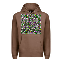 Chestnut mardi gras leopard  seamless pattern Premium Hoodie - FaDigitalArtStudio