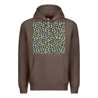 Coffee mardi gras leopard  seamless pattern Premium Hoodie - FaDigitalArtStudio