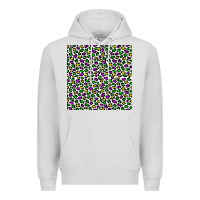 Dove Grey mardi gras leopard  seamless pattern Premium Hoodie - FaDigitalArtStudio