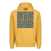 Mustard mardi gras leopard  seamless pattern Premium Hoodie - FaDigitalArtStudio