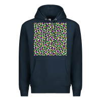 Navy mardi gras leopard  seamless pattern Premium Hoodie - FaDigitalArtStudio