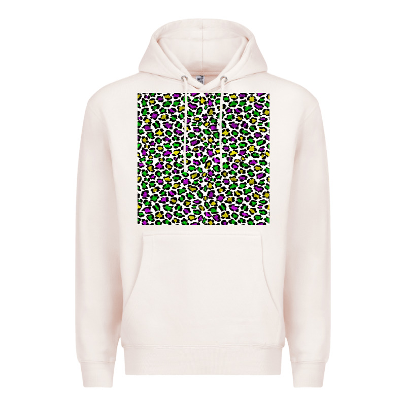 Mardi Gras Leopard  Seamless Pattern Premium Hoodie by FaDigitalArtStudio | Teevron
