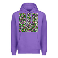 Purple mardi gras leopard  seamless pattern Premium Hoodie - FaDigitalArtStudio