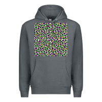 Rock mardi gras leopard  seamless pattern Premium Hoodie - FaDigitalArtStudio