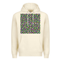 Sandshell mardi gras leopard  seamless pattern Premium Hoodie - FaDigitalArtStudio