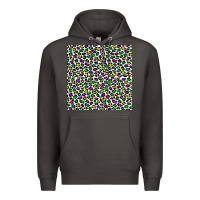 Smoke mardi gras leopard  seamless pattern Premium Hoodie - FaDigitalArtStudio
