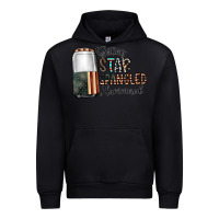 Black getting star spangled hammered Urban Hoodie - CowhideDigitalArt