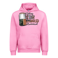 Fuchsia Pink getting star spangled hammered Urban Hoodie - CowhideDigitalArt