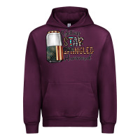 Mauve Wine getting star spangled hammered Urban Hoodie - CowhideDigitalArt