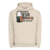 Pigment French Oak getting star spangled hammered Urban Hoodie - CowhideDigitalArt