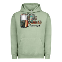 Pigment Oil Green getting star spangled hammered Urban Hoodie - CowhideDigitalArt