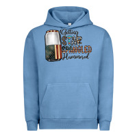 Pigment Pebble Blue getting star spangled hammered Urban Hoodie - CowhideDigitalArt