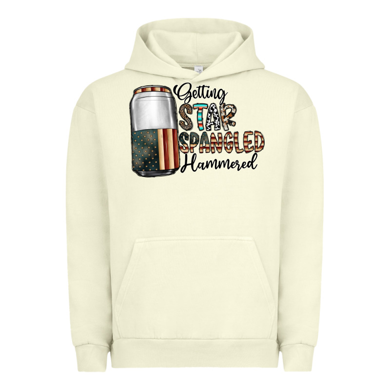 Getting Star Spangled Hammered Urban Hoodie by CowhideDigitalArt | Teevron