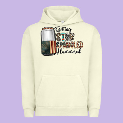Getting Star Spangled Hammered Urban Hoodie Designed By Cowhidedigitalart