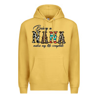 Antique Gold being nana makes my life complate Premium Hoodie - CowhideDigitalArt