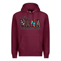 Burgundy being nana makes my life complate Premium Hoodie - CowhideDigitalArt