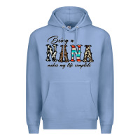 Colony Blue being nana makes my life complate Premium Hoodie - CowhideDigitalArt