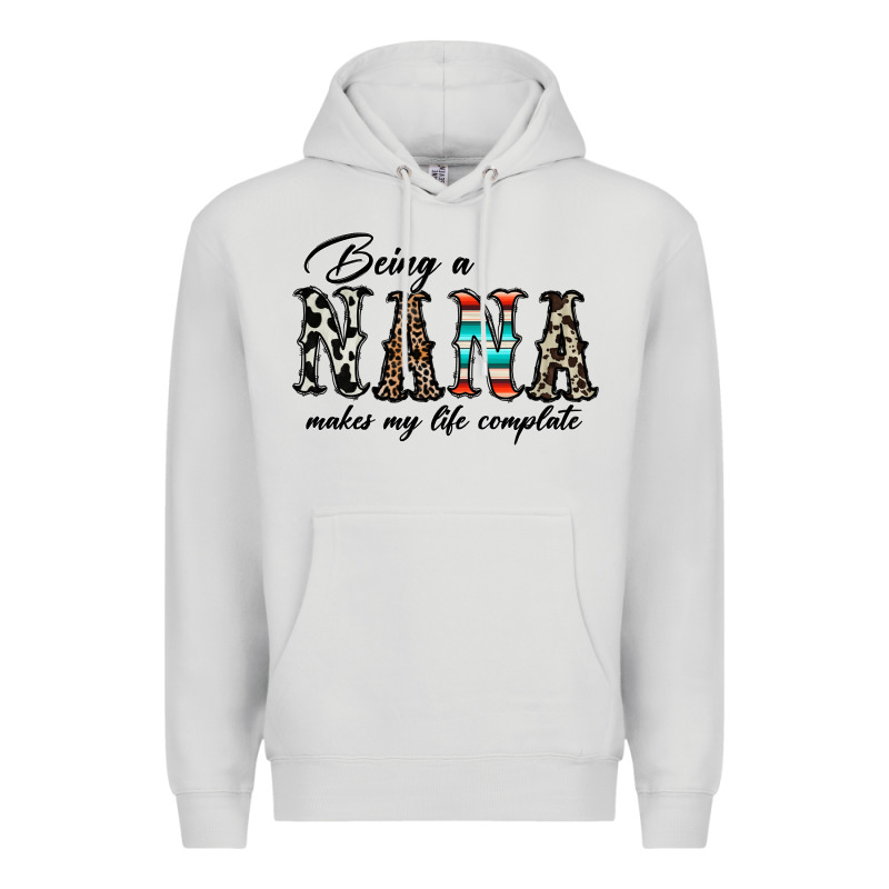 Being Nana Makes My Life Complate Premium Hoodie by CowhideDigitalArt | Teevron