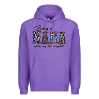 Purple being nana makes my life complate Premium Hoodie - CowhideDigitalArt