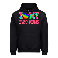 Black i love my two moms Urban Hoodie - HRA Design Shop