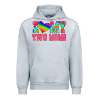 Heather Grey i love my two moms Urban Hoodie - HRA Design Shop
