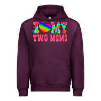 Mauve Wine i love my two moms Urban Hoodie - HRA Design Shop