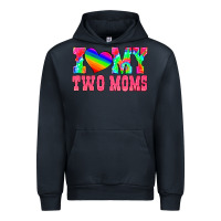 Navy i love my two moms Urban Hoodie - HRA Design Shop