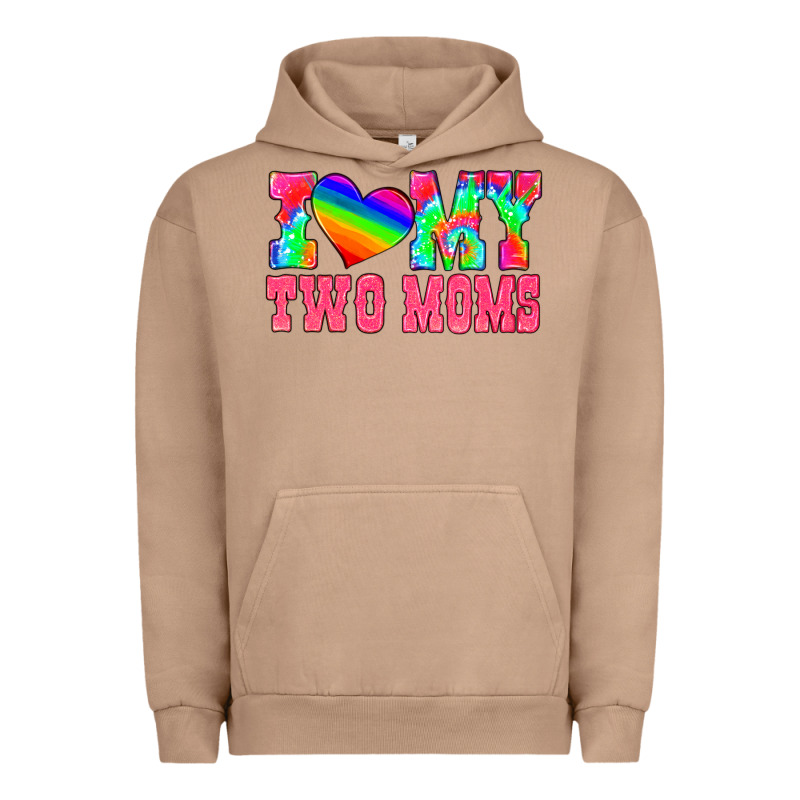 I Love My Two Moms Urban Hoodie by HRA Design Shop | Teevron