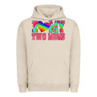 Pigment French Oak i love my two moms Urban Hoodie - HRA Design Shop