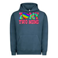 Pigment Midnight Navy i love my two moms Urban Hoodie - HRA Design Shop