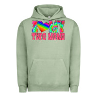 Pigment Oil Green i love my two moms Urban Hoodie - HRA Design Shop