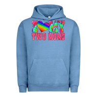 Pigment Pebble Blue i love my two moms Urban Hoodie - HRA Design Shop