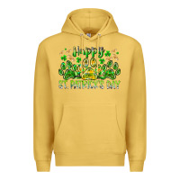 Antique Gold heppy st. patricks day Premium Hoodie - RacoonDesign