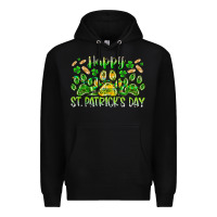 Black heppy st. patricks day Premium Hoodie - RacoonDesign