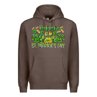 Coffee heppy st. patricks day Premium Hoodie - RacoonDesign
