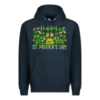 Navy heppy st. patricks day Premium Hoodie - RacoonDesign