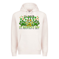 Pale Pink heppy st. patricks day Premium Hoodie - RacoonDesign