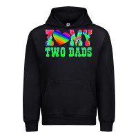 Black i love my two dads Urban Hoodie - HRA Design Shop
