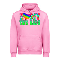 Fuchsia Pink i love my two dads Urban Hoodie - HRA Design Shop