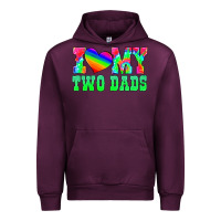 Mauve Wine i love my two dads Urban Hoodie - HRA Design Shop