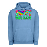 Pigment Pebble Blue i love my two dads Urban Hoodie - HRA Design Shop