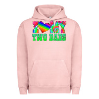 Pigment Salmon i love my two dads Urban Hoodie - HRA Design Shop
