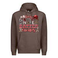 Coffee hey batter batter swing Premium Hoodie - RacoonDesign