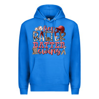 True Royal hey batter batter swing Premium Hoodie - RacoonDesign