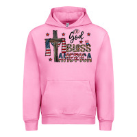 Fuchsia Pink god bless america Urban Hoodie - CowhideDigitalArt
