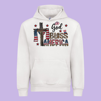 God Bless America Urban Hoodie Designed By Cowhidedigitalart