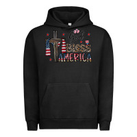 Pigment Black god bless america Urban Hoodie - CowhideDigitalArt