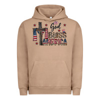 Pigment Burro god bless america Urban Hoodie - CowhideDigitalArt
